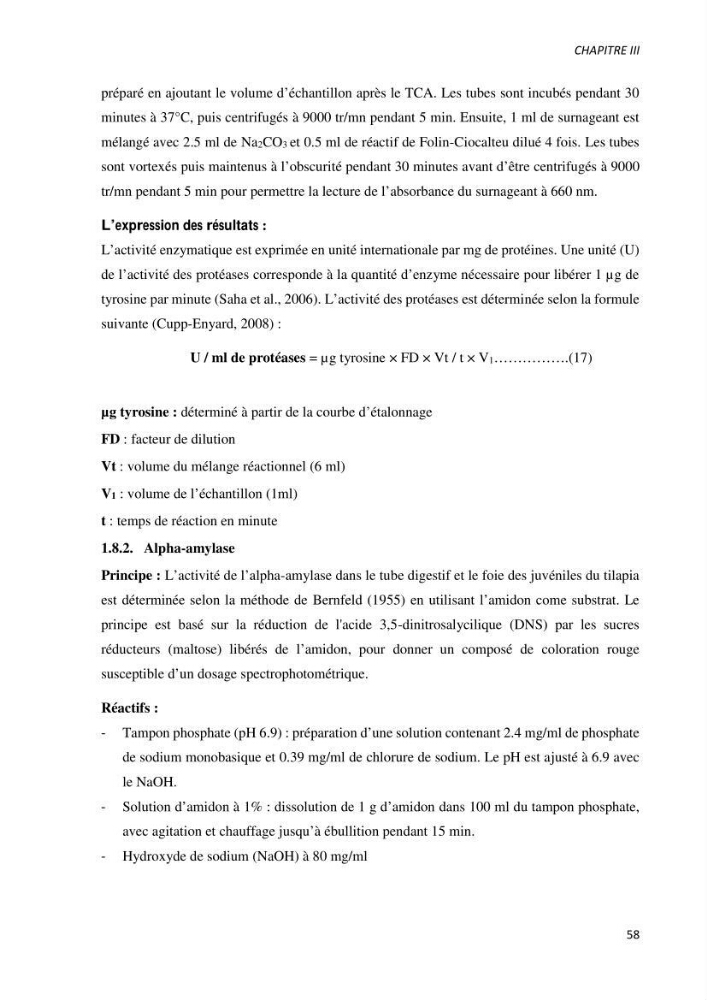 Effet de l’élevage en système biofloc sur les performances zootechniques et physiologiques du Tilapia « Oreochromis niloticus »