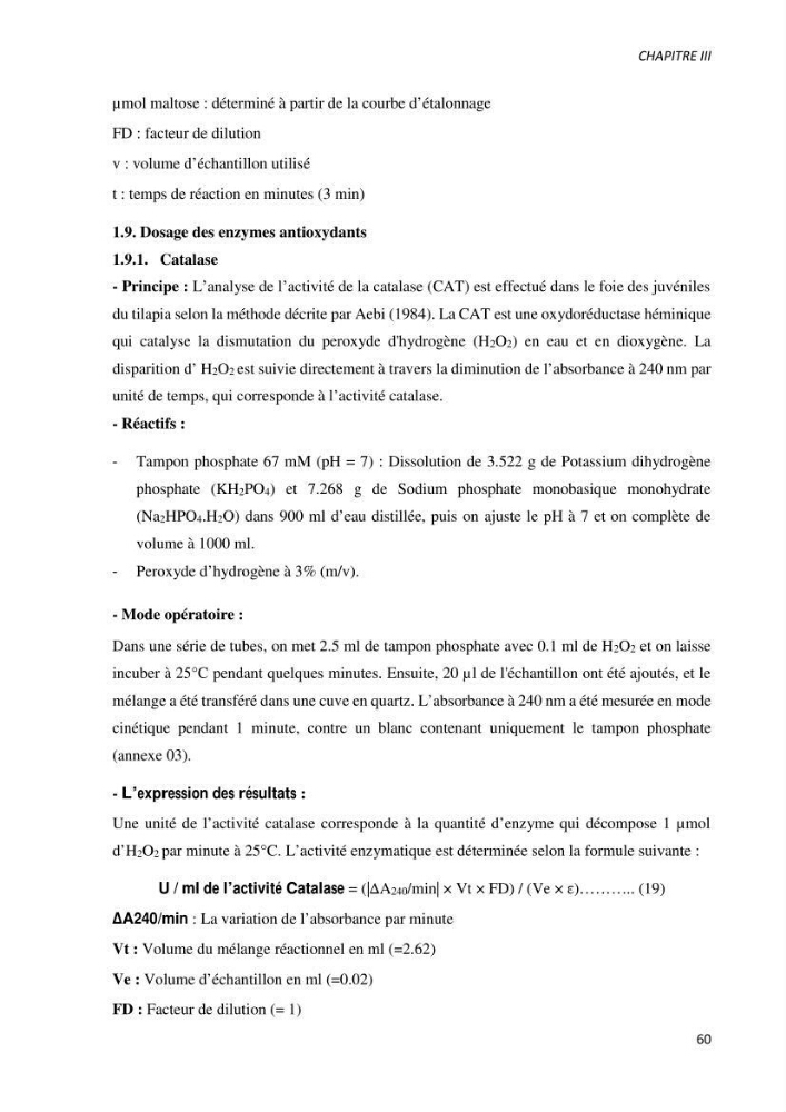 Effet de l’élevage en système biofloc sur les performances zootechniques et physiologiques du Tilapia « Oreochromis niloticus »