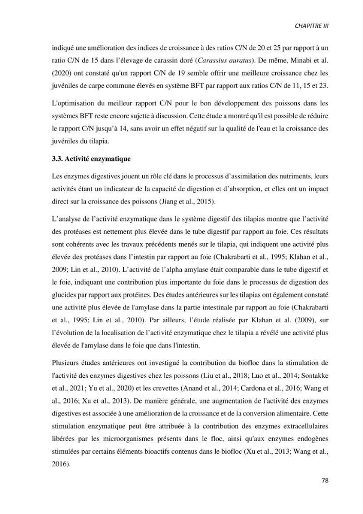 Effet de l’élevage en système biofloc sur les performances zootechniques et physiologiques du Tilapia « Oreochromis niloticus »