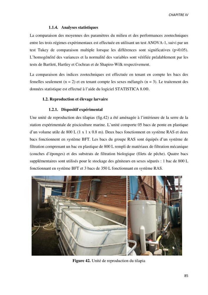 Effet de l’élevage en système biofloc sur les performances zootechniques et physiologiques du Tilapia « Oreochromis niloticus »