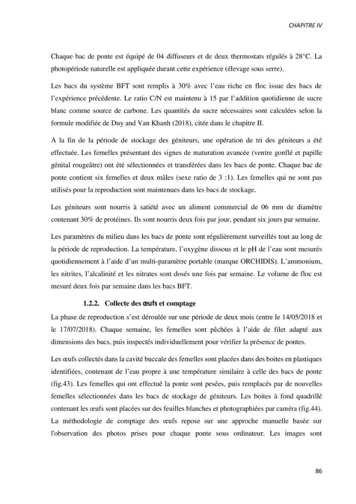 Effet de l’élevage en système biofloc sur les performances zootechniques et physiologiques du Tilapia « Oreochromis niloticus »