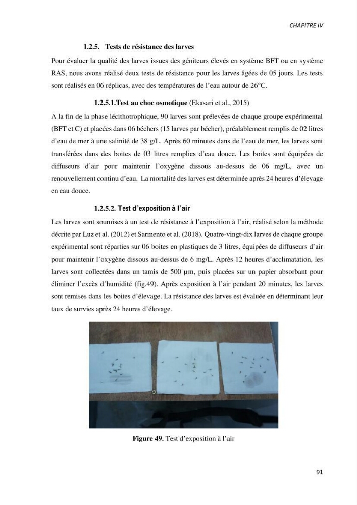 Effet de l’élevage en système biofloc sur les performances zootechniques et physiologiques du Tilapia « Oreochromis niloticus »