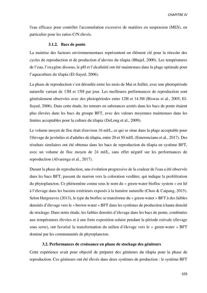 Effet de l’élevage en système biofloc sur les performances zootechniques et physiologiques du Tilapia « Oreochromis niloticus »