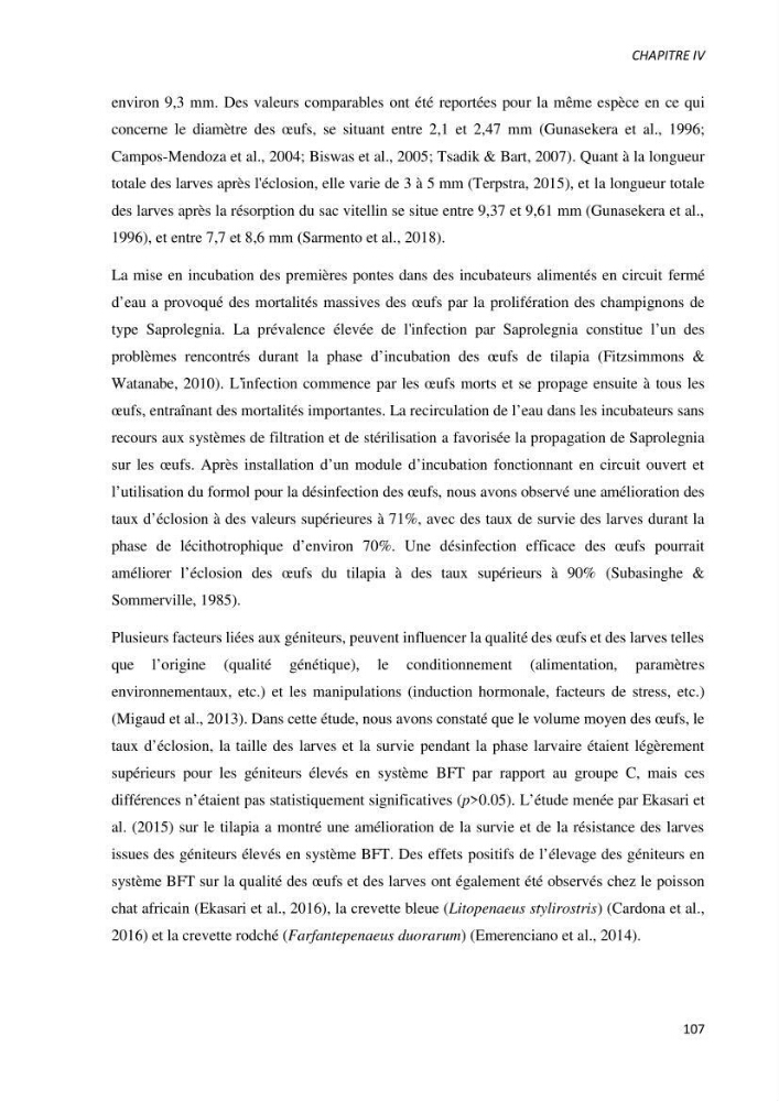 Effet de l’élevage en système biofloc sur les performances zootechniques et physiologiques du Tilapia « Oreochromis niloticus »