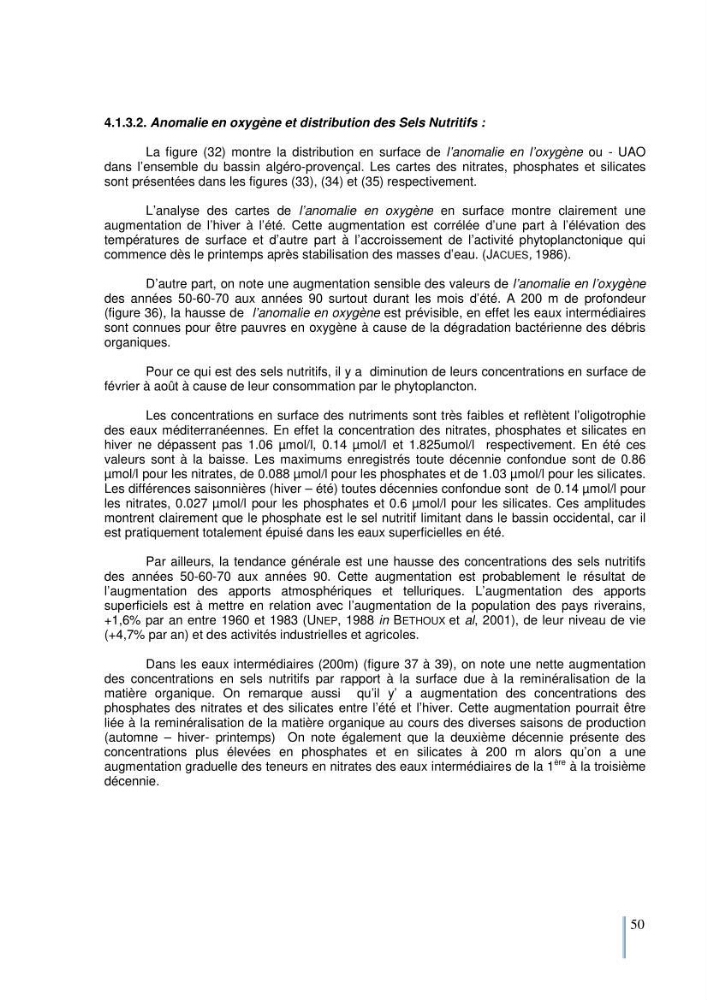 Etude du cycle biogéochimique du carbone dans le bassin algéro-provençal: