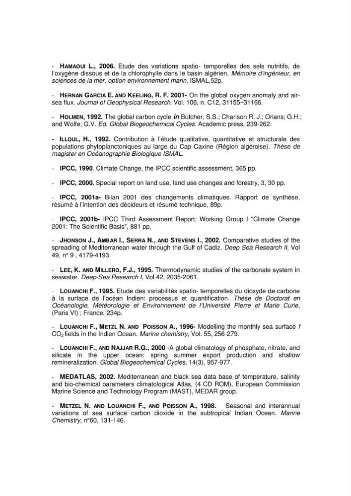Etude du cycle biogéochimique du carbone dans le bassin algéro-provençal: