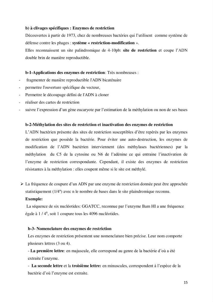 Biologie moléculaire et génie génétique 2: support de cours