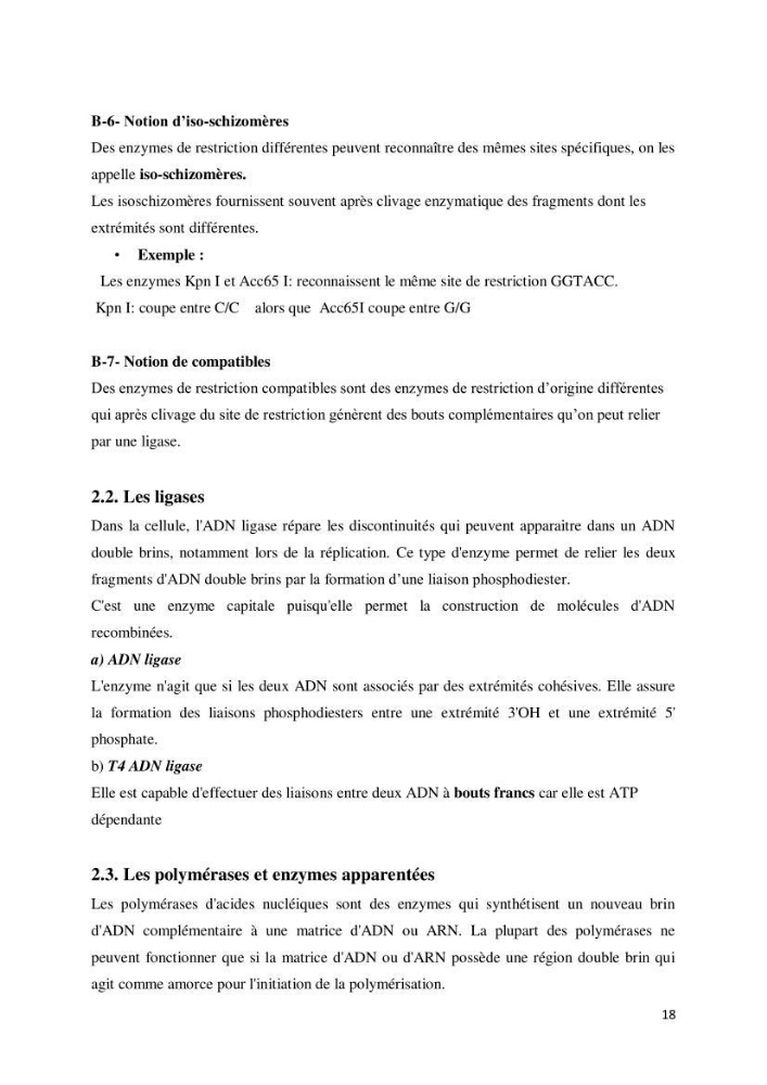 Biologie moléculaire et génie génétique 2: support de cours