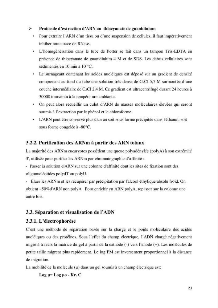 Biologie moléculaire et génie génétique 2: support de cours