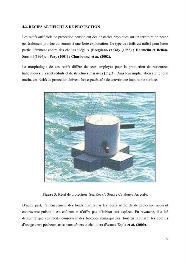 Les récifs artificiels