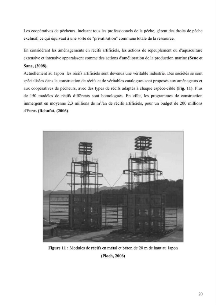 Les récifs artificiels