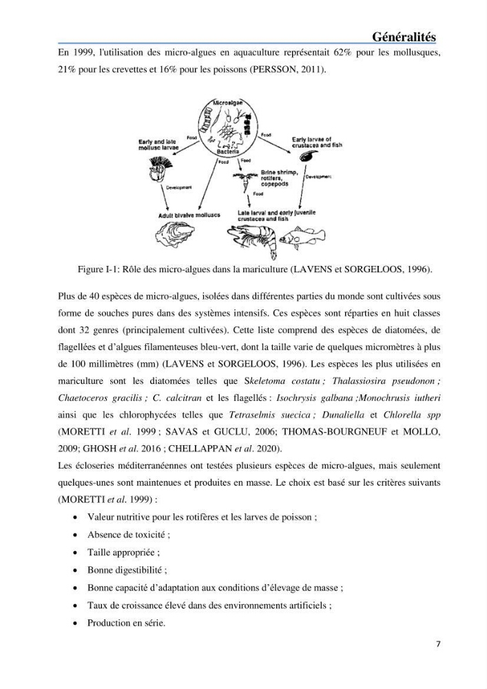 Fonctionnement d’une écloserie marine cas du CNRDPA et production de proies vivantes (Chlorella ellipsoïdae et Brachionus plicatilis)