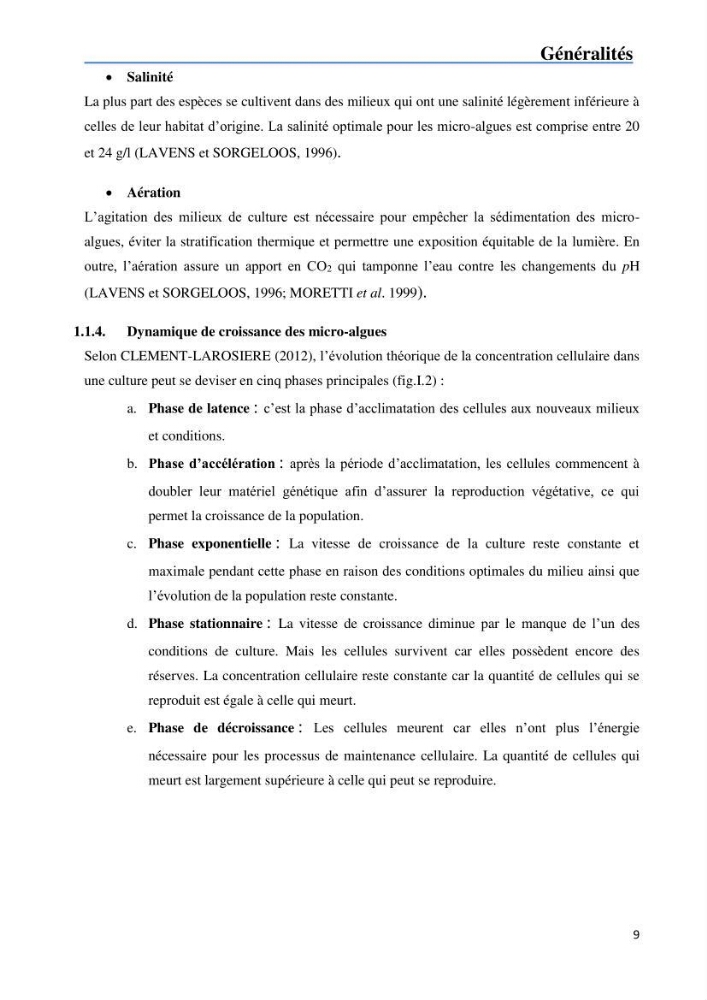 Fonctionnement d’une écloserie marine cas du CNRDPA et production de proies vivantes (Chlorella ellipsoïdae et Brachionus plicatilis)