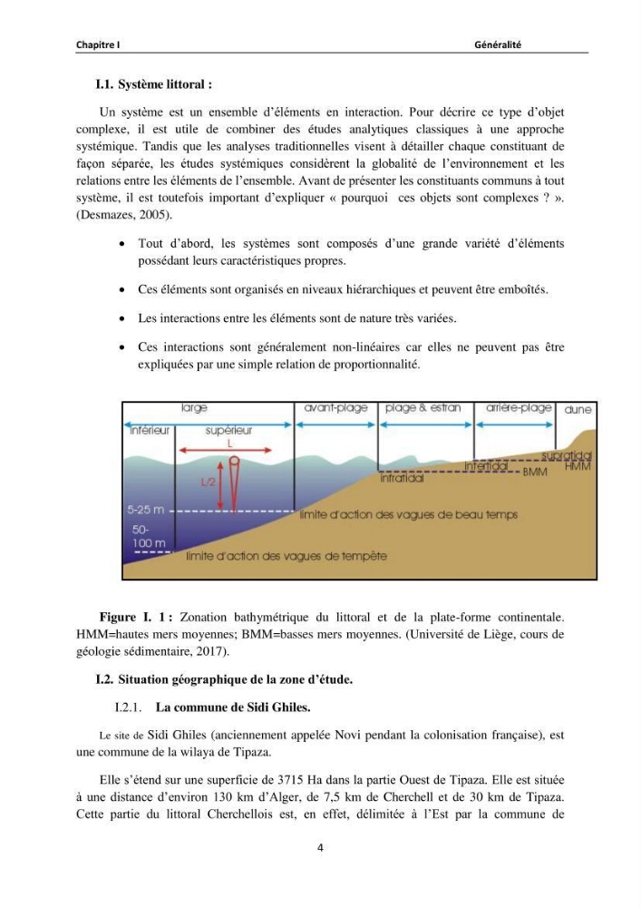 Etude de protection du rivage de Sidi Ghiles: