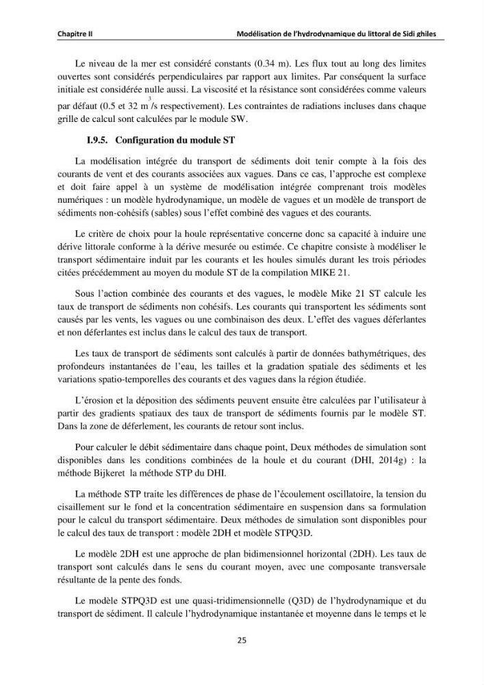 Etude de protection du rivage de Sidi Ghiles: