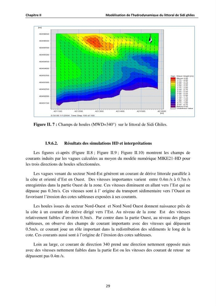 Etude de protection du rivage de Sidi Ghiles:
