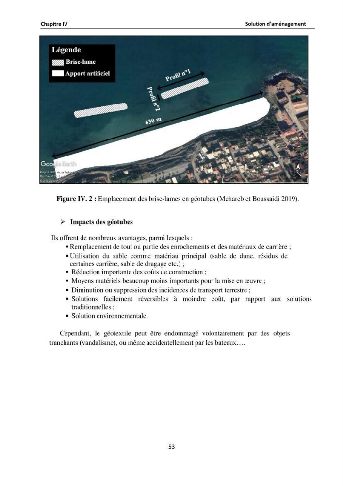 Etude de protection du rivage de Sidi Ghiles: