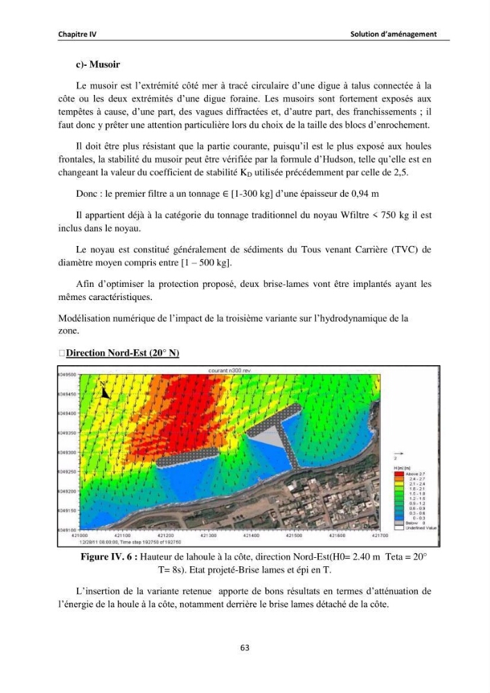 Etude de protection du rivage de Sidi Ghiles: