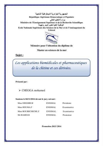 Les applications biomédicales et pharmaceutiques de la chitine et du chitosane Les applications biomédicales et pharmaceutiques de la chitine et du chitosane