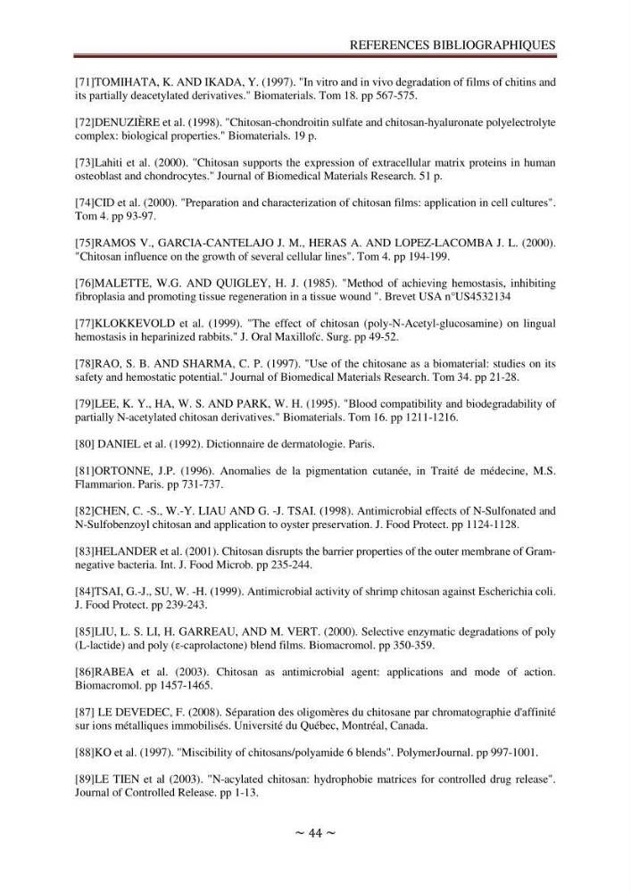 Les applications biomédicales et pharmaceutiques de la chitine et du chitosane