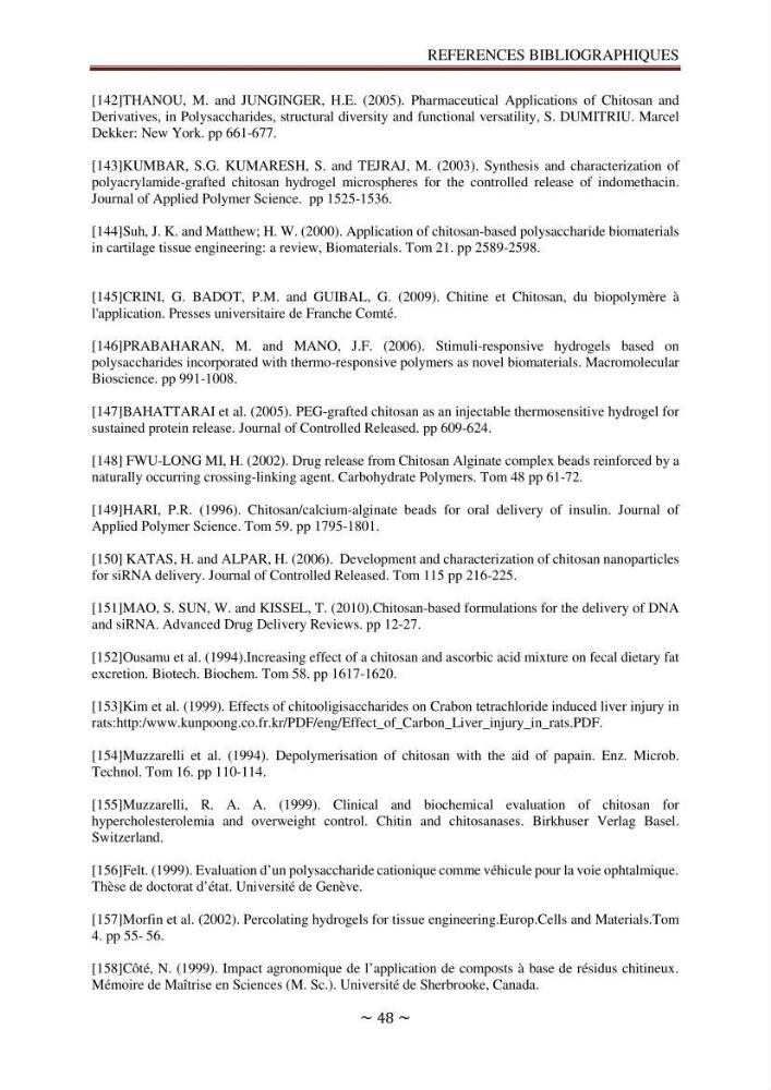 Les applications biomédicales et pharmaceutiques de la chitine et du chitosane