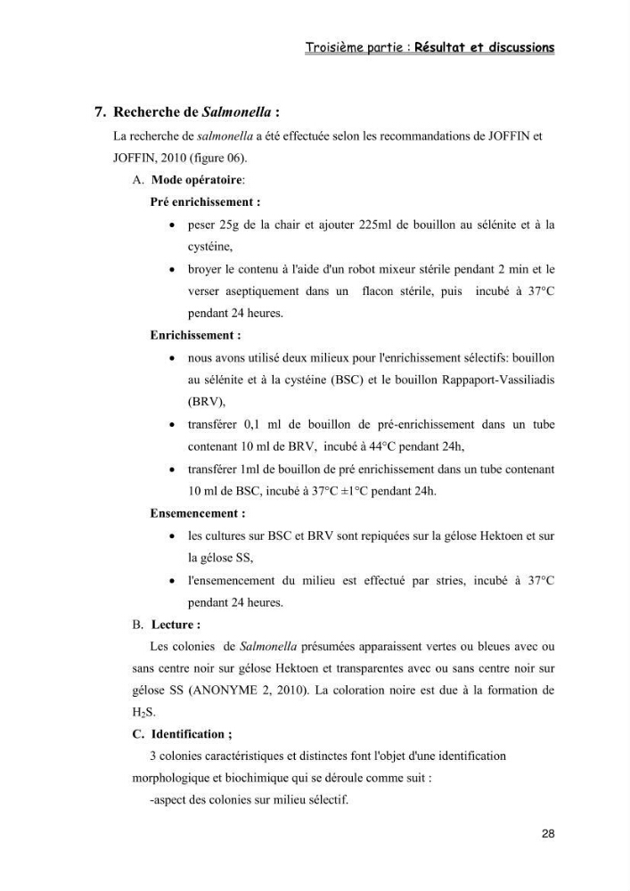 Evaluation de la qualité microbiologique de filets congelé du Panda (Pangaisius hypophthamus)