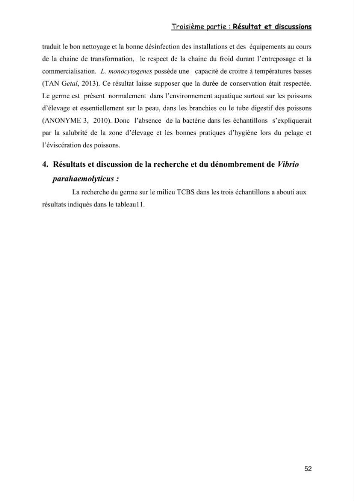Evaluation de la qualité microbiologique de filets congelé du Panda (Pangaisius hypophthamus)