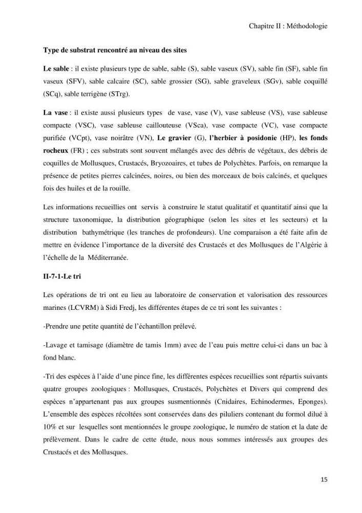 Actualisation de l’Inventaire National des Mollusques et des Crustacés de la côte algérienne