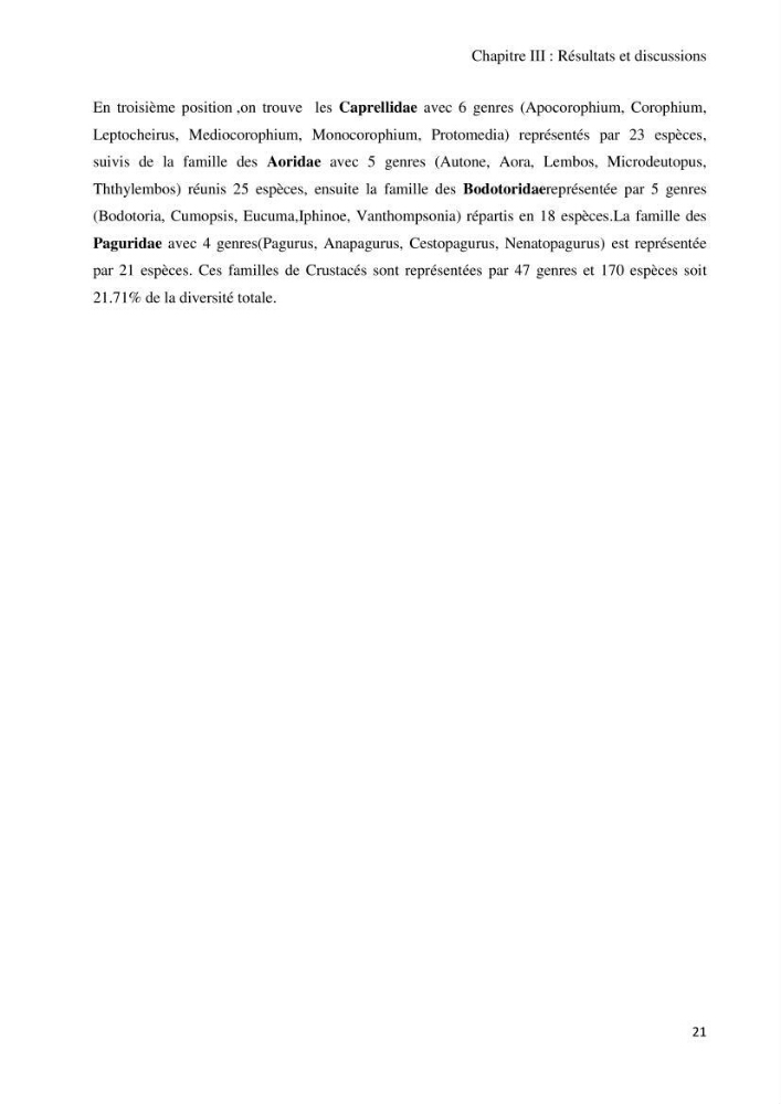 Actualisation de l’Inventaire National des Mollusques et des Crustacés de la côte algérienne