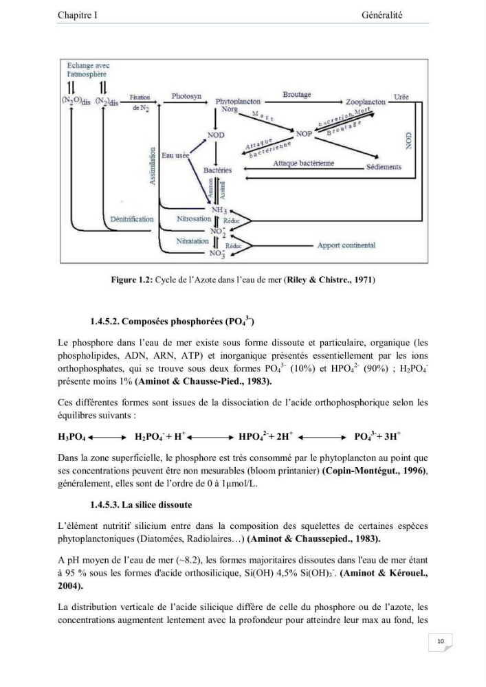 Contribution à l\'étude de la qualité des eaux et des sédiments de la plage ouest de Sidi Fredj
