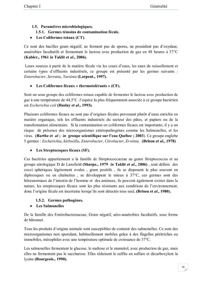Contribution à l\'étude de la qualité des eaux et des sédiments de la plage ouest de Sidi Fredj