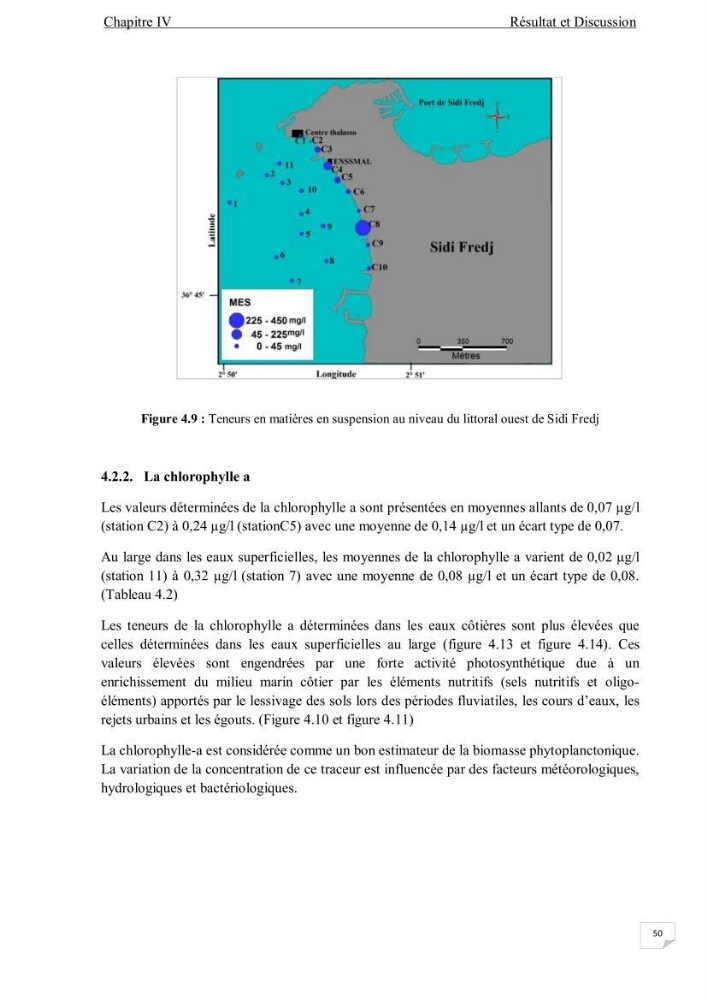 Contribution à l\'étude de la qualité des eaux et des sédiments de la plage ouest de Sidi Fredj
