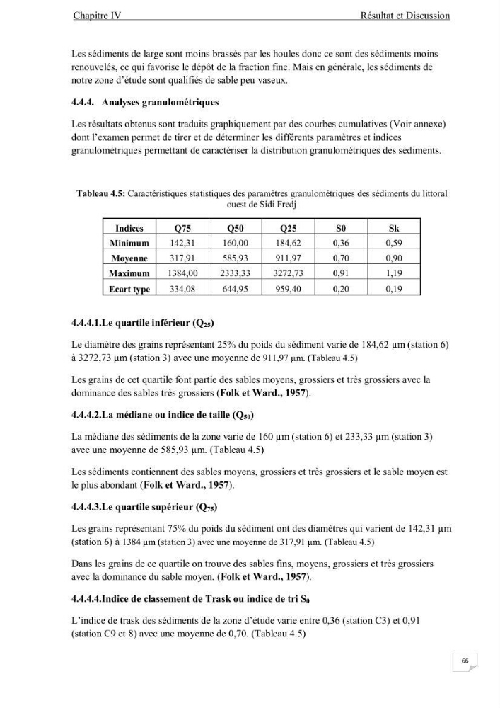 Contribution à l\'étude de la qualité des eaux et des sédiments de la plage ouest de Sidi Fredj