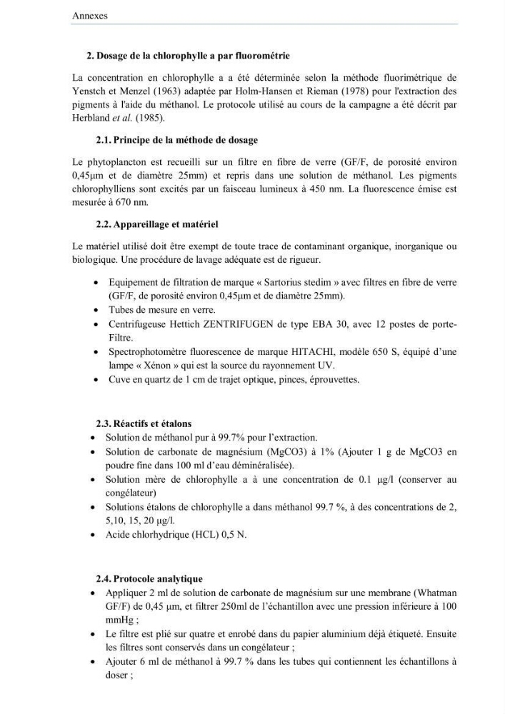 Contribution à l\'étude de la qualité des eaux et des sédiments de la plage ouest de Sidi Fredj