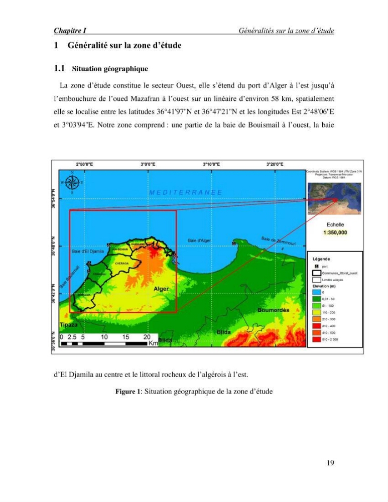 Etude de faisabilité de rechargement artificiel des plages de la côte Ouest-Algéroise
