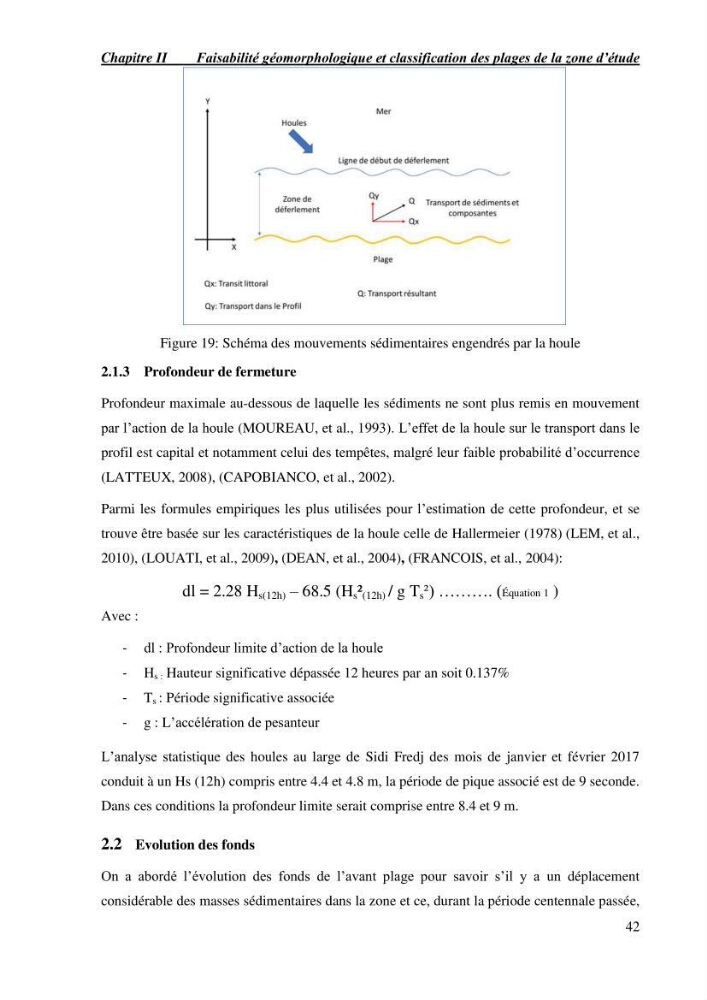 Etude de faisabilité de rechargement artificiel des plages de la côte Ouest-Algéroise