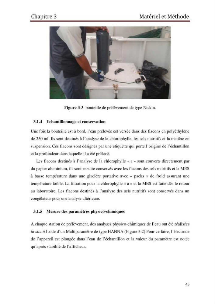 Les paramètres physico-chimiques et les sels nutritifs dans les eaux côtières Algéroises ( Baie d\'Alger, la baie de Bou-Ismail