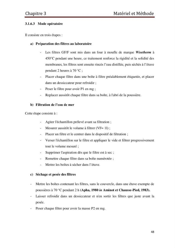 Les paramètres physico-chimiques et les sels nutritifs dans les eaux côtières Algéroises ( Baie d\'Alger, la baie de Bou-Ismail