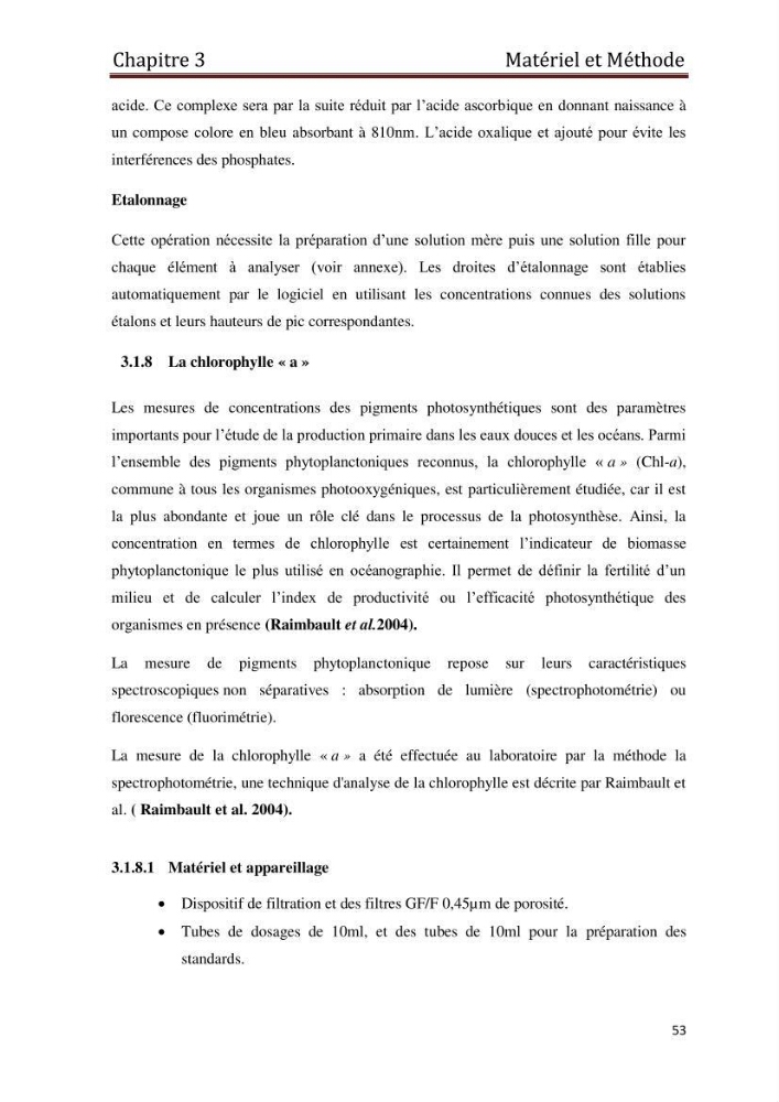 Les paramètres physico-chimiques et les sels nutritifs dans les eaux côtières Algéroises ( Baie d\'Alger, la baie de Bou-Ismail
