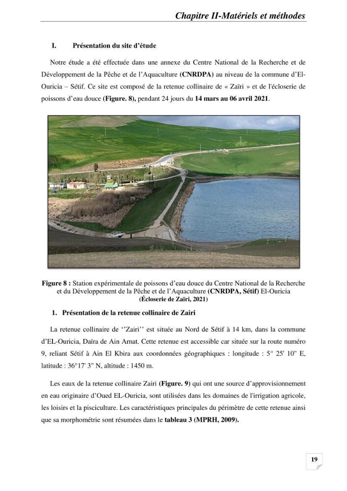 Contribution à la reproduction semi-contrôlée et à l’élevage larvaire d’une espèce carnassière d’eau douce : Cas de Sander lucioperca