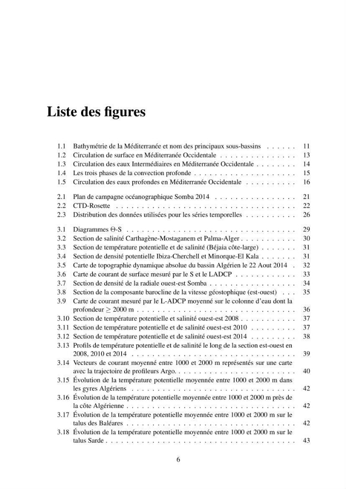 Hydrologie et circulation océanique dans le bassin Algerien