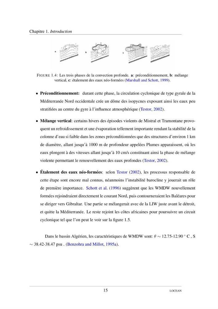 Hydrologie et circulation océanique dans le bassin Algerien