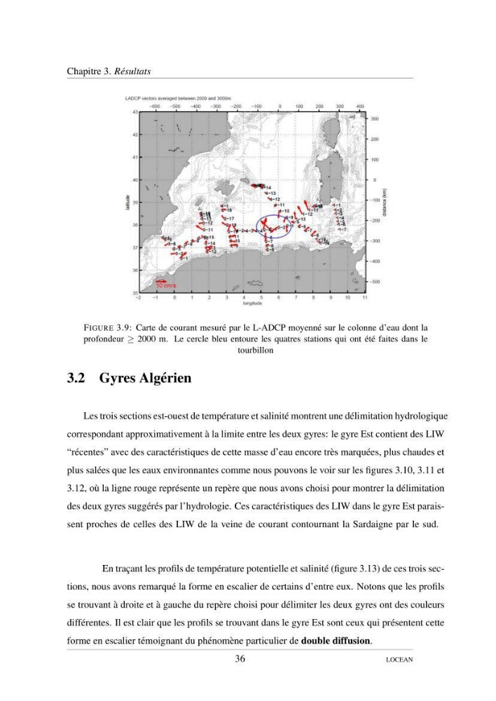 Hydrologie et circulation océanique dans le bassin Algerien