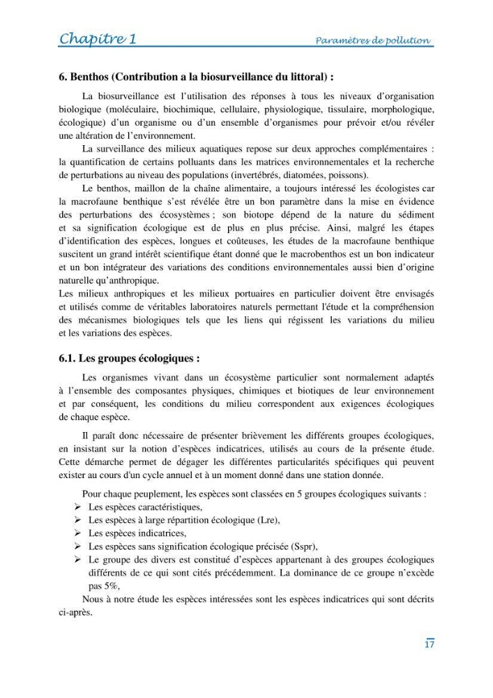 Impact des eaux usées et des embouchures des oueds sur la qualité des eaux de la baie de BouIsmail