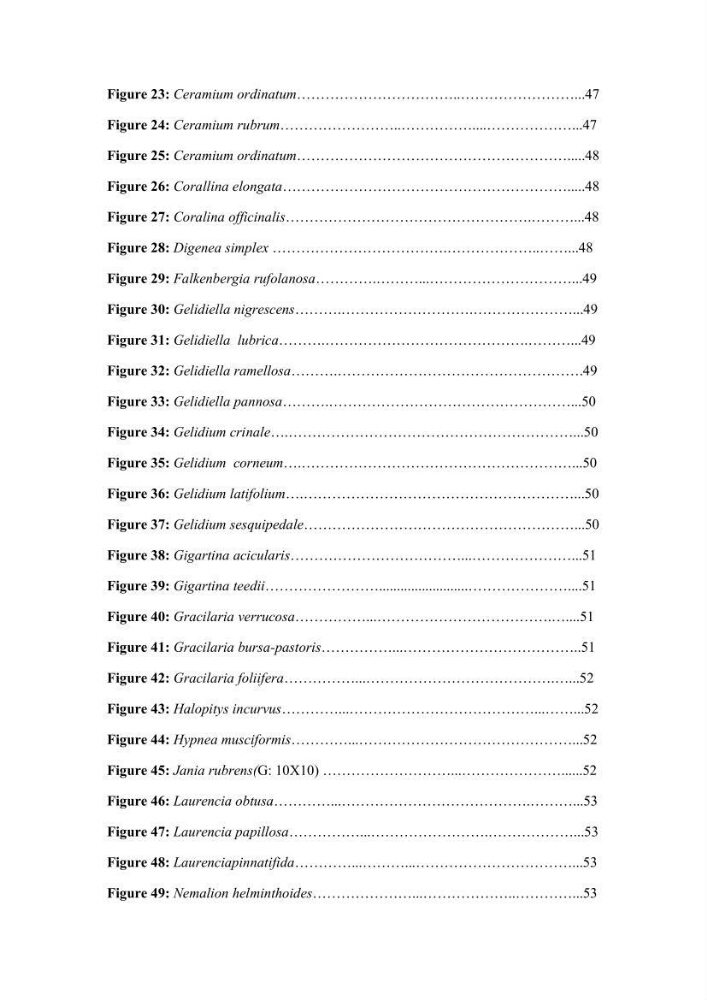 Actualisation de l\'inventaire des Rhodobiontes des côtes Algériennes et mise en évidence des éspèces à intérêt aquacole