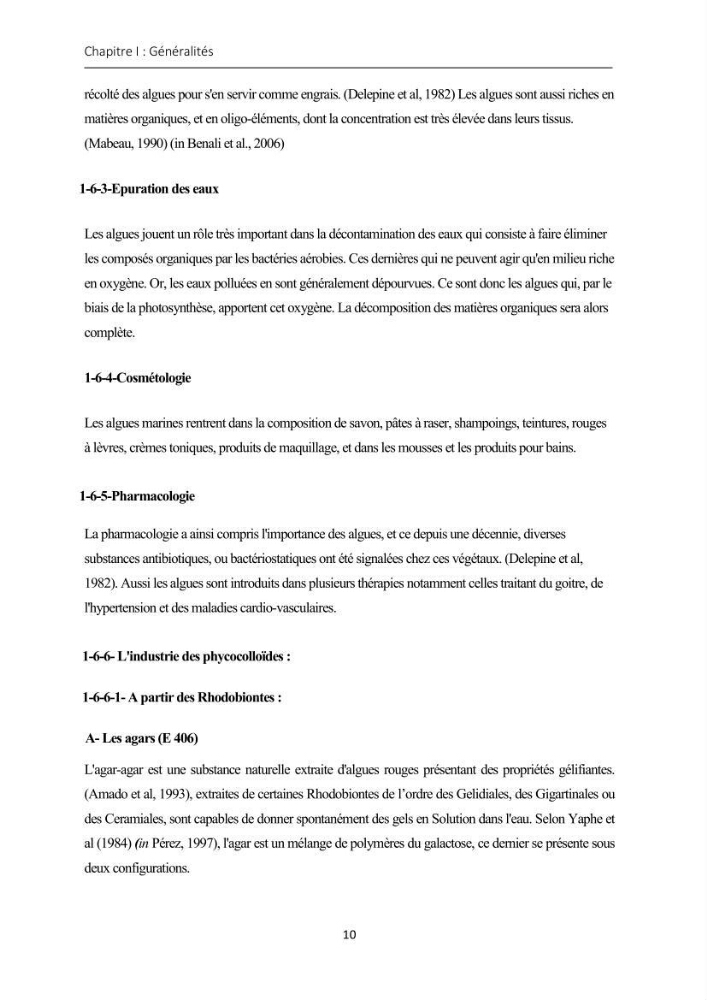 Actualisation de l\'inventaire des Rhodobiontes des côtes Algériennes et mise en évidence des éspèces à intérêt aquacole