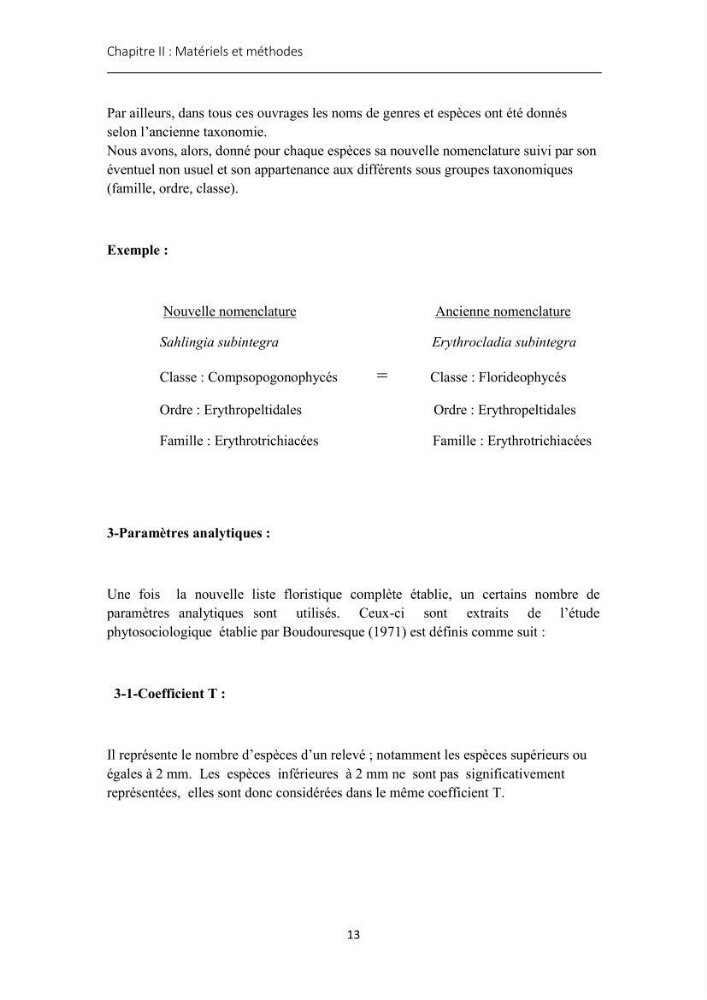 Actualisation de l\'inventaire des Rhodobiontes des côtes Algériennes et mise en évidence des éspèces à intérêt aquacole