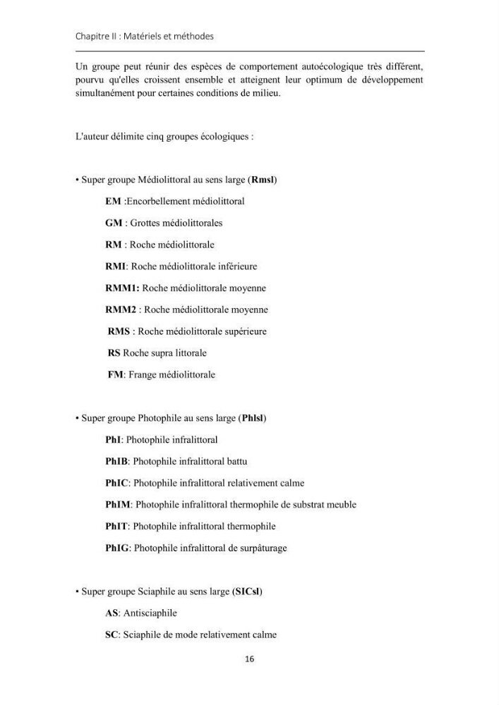 Actualisation de l\'inventaire des Rhodobiontes des côtes Algériennes et mise en évidence des éspèces à intérêt aquacole