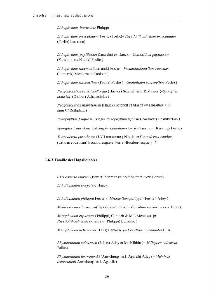 Actualisation de l\'inventaire des Rhodobiontes des côtes Algériennes et mise en évidence des éspèces à intérêt aquacole
