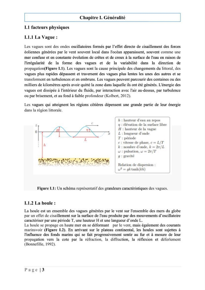 Quantification de transit sédimentaire longitudinal de la région Est de la Baie d’Alger